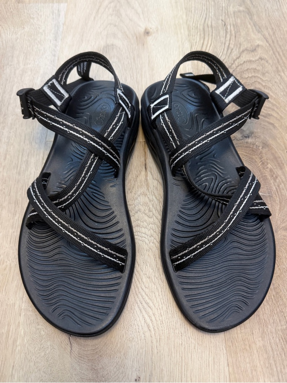 Chaco ZVOLV Black Strappy Sandals